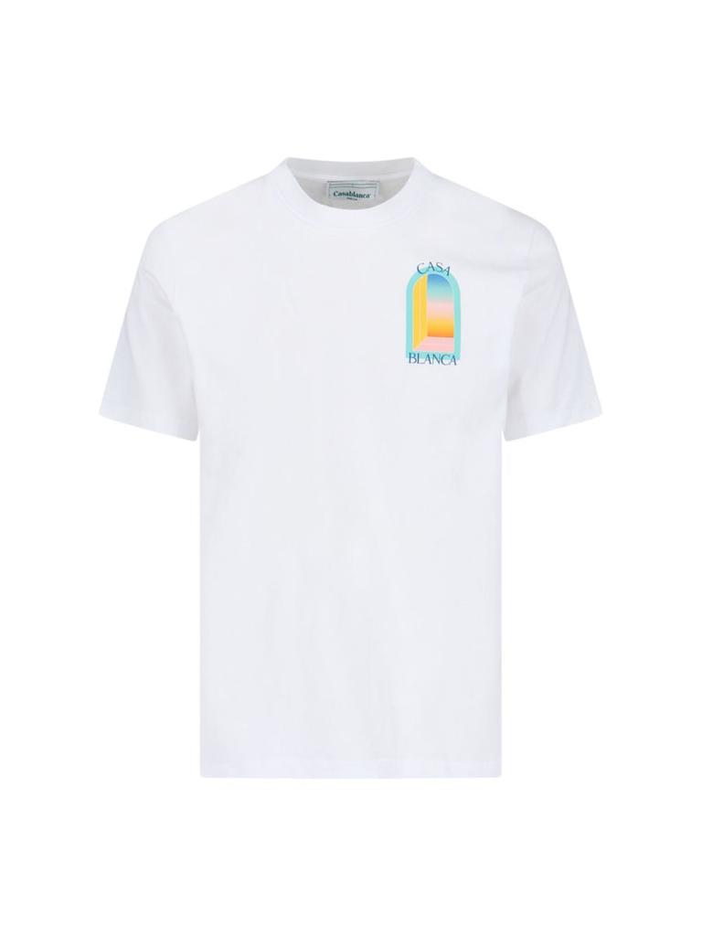 Tシャツ・カットソー Casablanca Casablanca T-shirts and Polos White Casablanca Printed T-shirt | White | FARFETCH GE