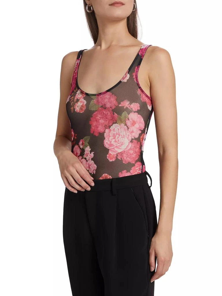 Generation Love Gigi Floral-Mesh Scoopneck Bodysuit 4