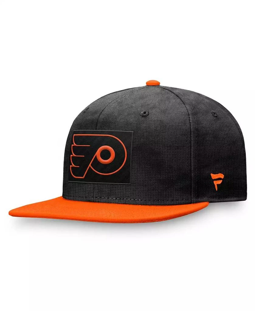 Fanatics Men's Black/Orange Philadelphia Flyers Authentic Pro Rink Snapback Hat 1