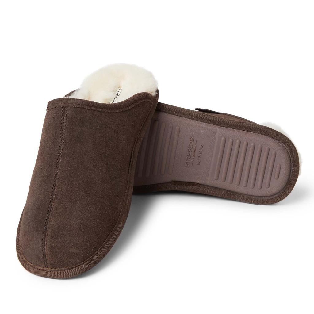 Dearfoams Dearfoams Men's Fireside By Dearfoams Warwick Genuine Shearling Scuff Slippers