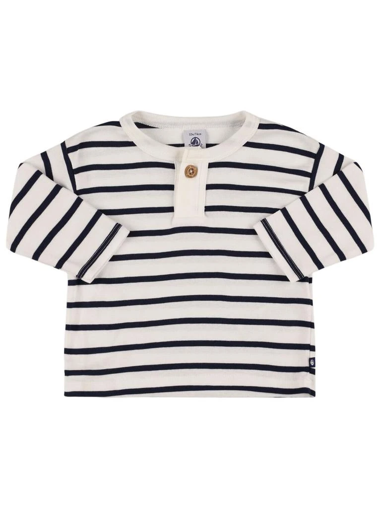 PETIT BATEAU Printed Cotton Long Sleeve T-shirt 1