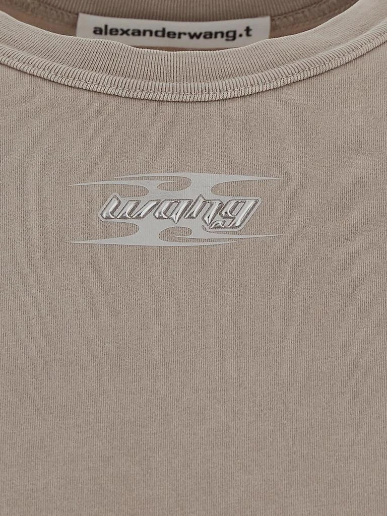 Alexander Wang T By Alexander Wang Blade Logo-Embossed T-Shirt 3