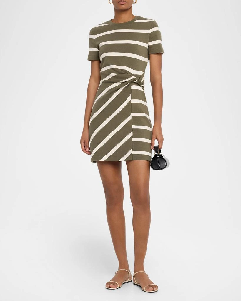 Tanya Taylor Cody Stripe Short-Sleeve T-Shirt Dress 4