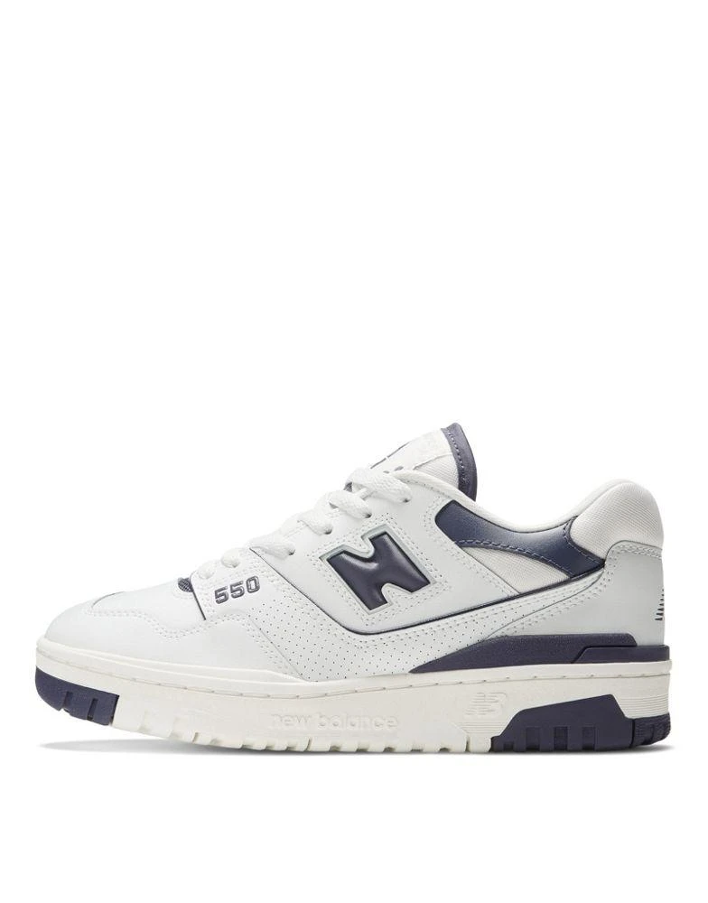 New Balance New Balance 550 trainers in white and navy 4