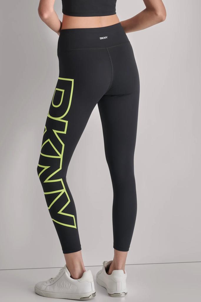 DKNY HIGH WAIST 7/8 EXPLODED LOGO LEGGINGS