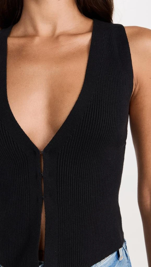 Reformation Myrtle Cotton Sweater Vest 5
