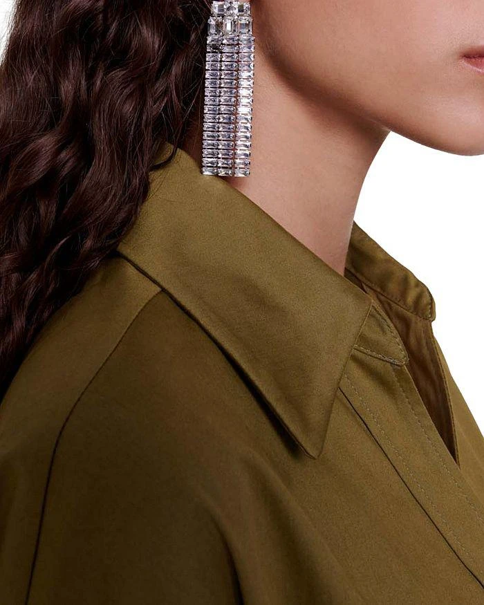 Maje Asymmetrical Cascade Crystal Earrings 3