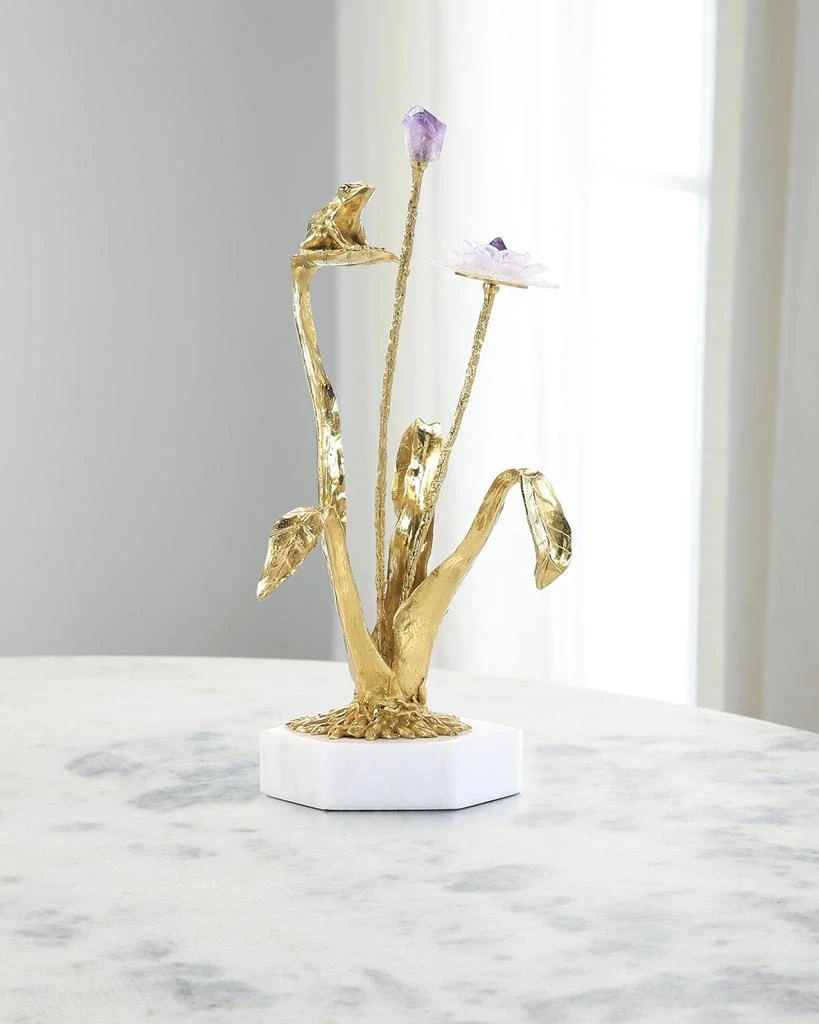 John Richard Stone Garden Sculpture on Marble Base I