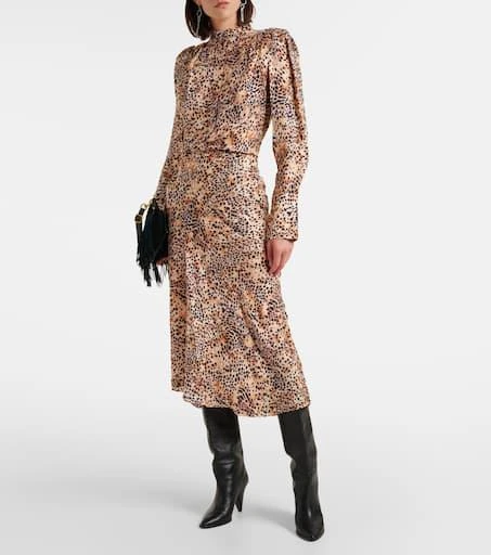 Isabel Marant Lamia leopard-print ruffled blouse 2