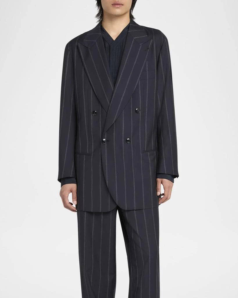 Giorgio Armani Men's Heritage Pinstripe Oversized Suit 3