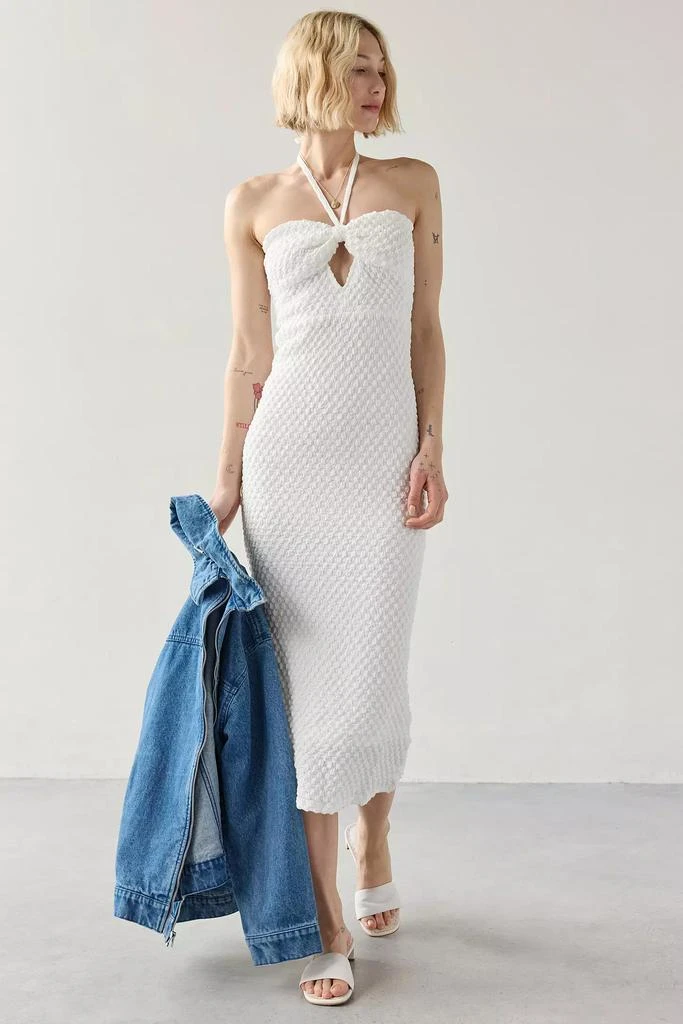 Shop Rare London Textured Cutout Halter Midi Dress on Sale at BeyondStyle   Get 50% Off Rare London Textured Cutout Halter Midi Dress with Limited-Time  Flash Deals, Exclusive Discounts, and Special Offers.