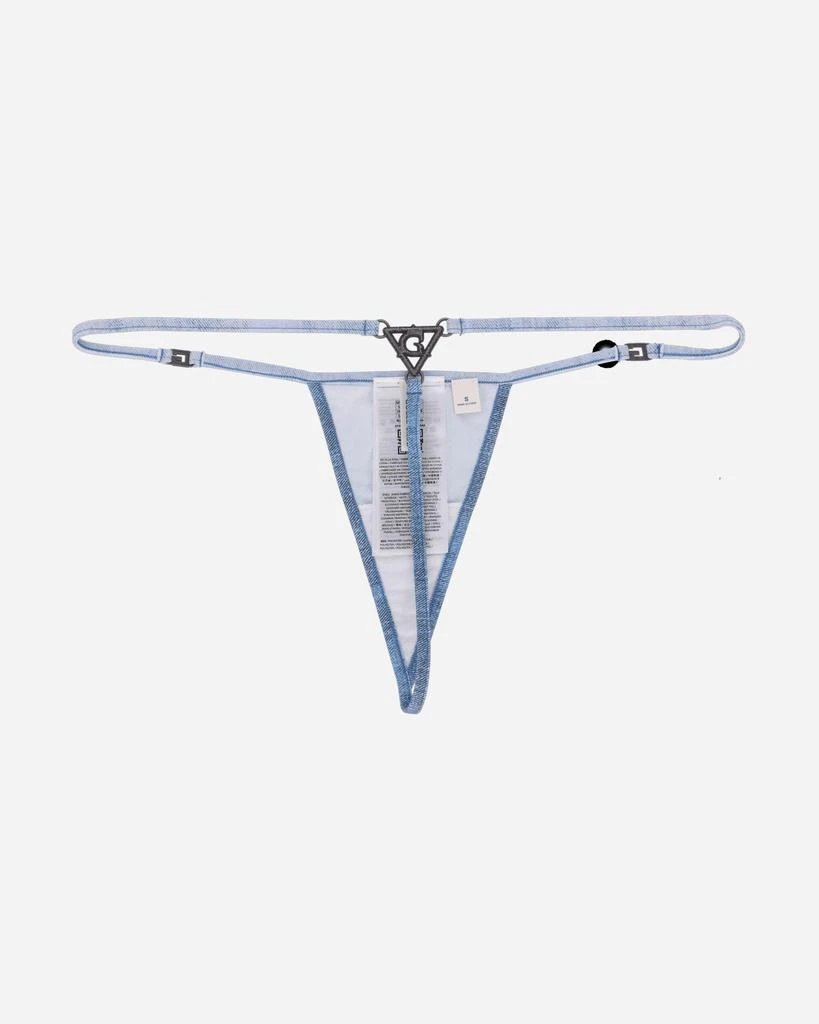Guess USA Women's Triangle Thong Denim 2