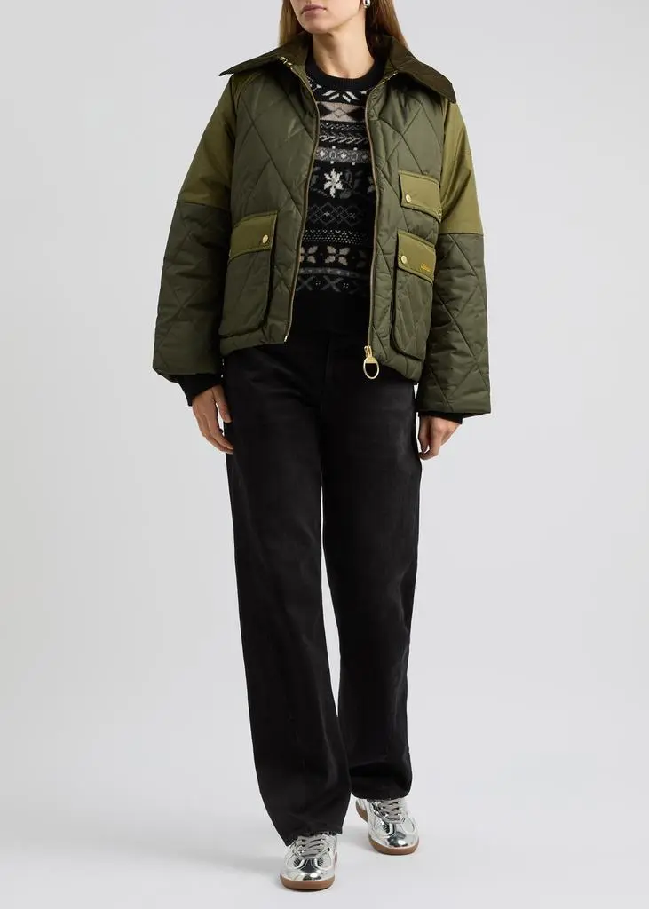 Barbour Milby quilted shell jacket  4