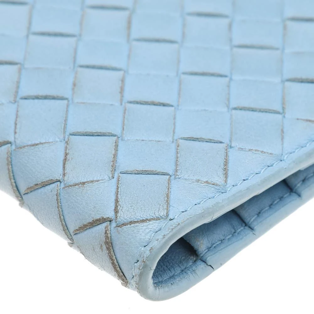 Bottega Veneta Bottega Veneta Light Blue Intrecciato Leather Wallet 12