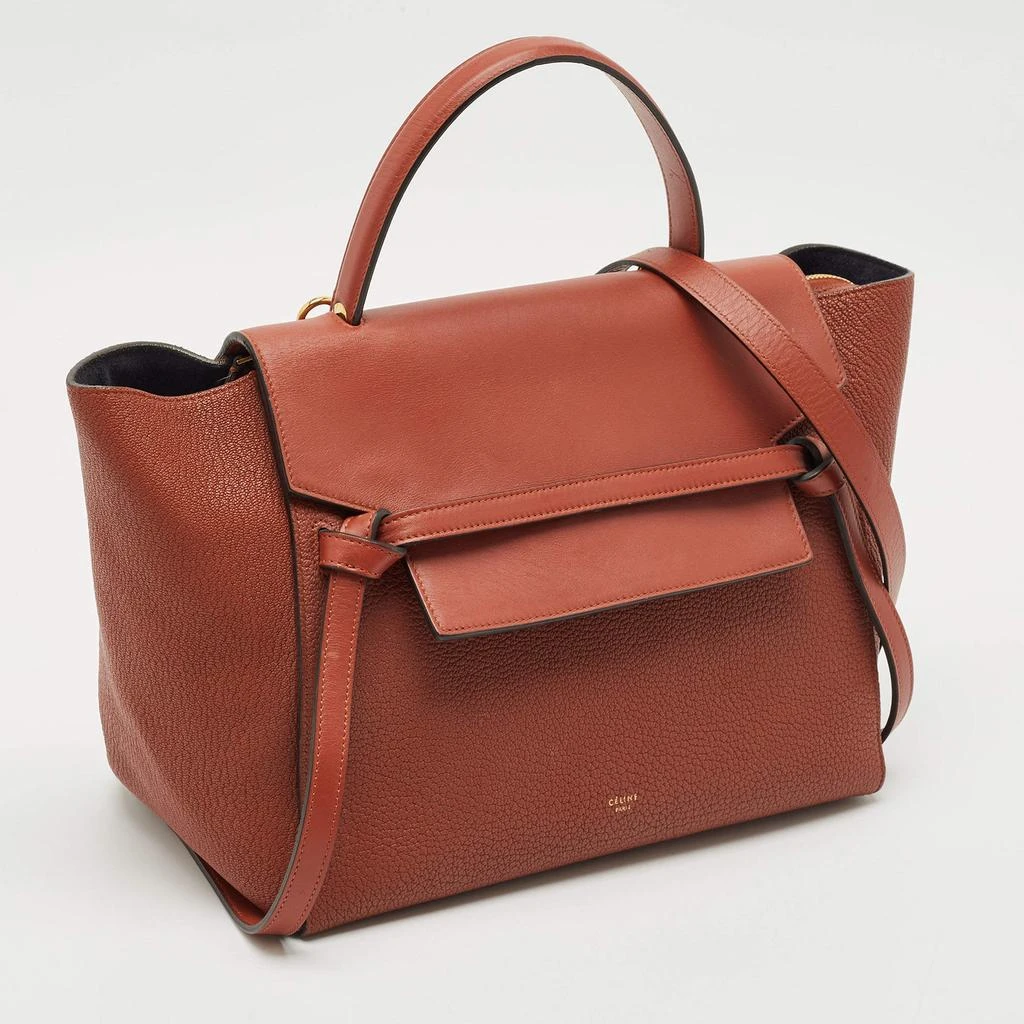 Celine Celine Brown Leather Mini Belt Top Handle Bag 3