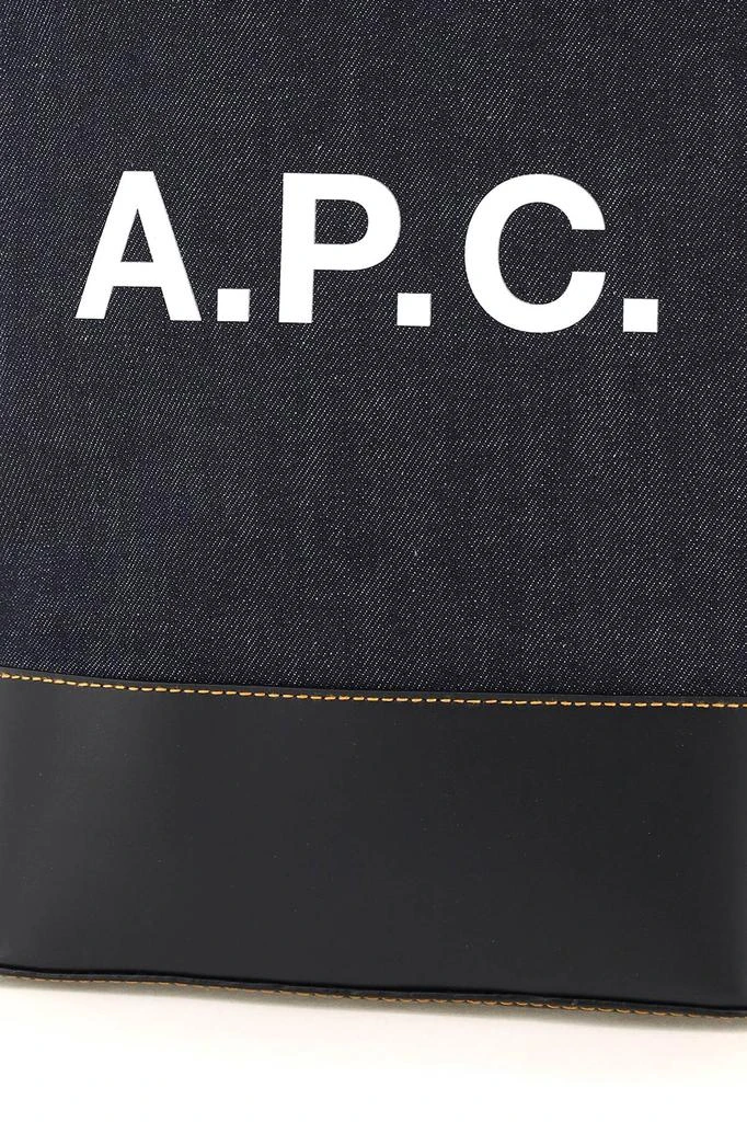 A.P.C. axel small denim tote bag 3