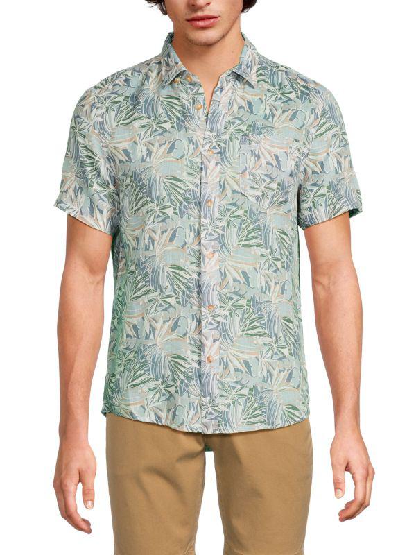 Report Floral Linen Shirt