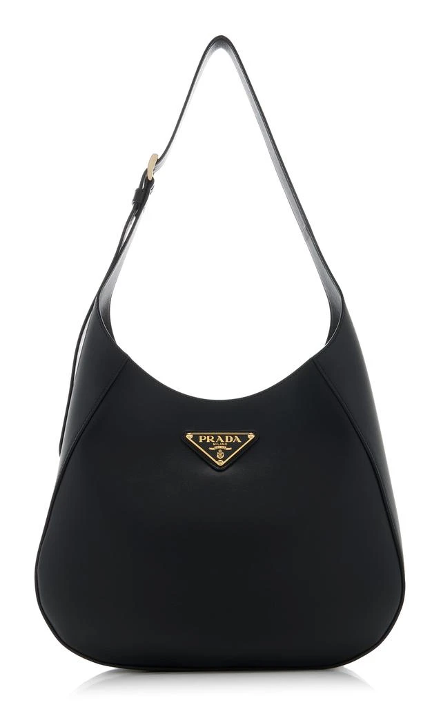 Prada Prada - Medium Leather Shoulder Bag - Black - OS - Moda Operandi 1