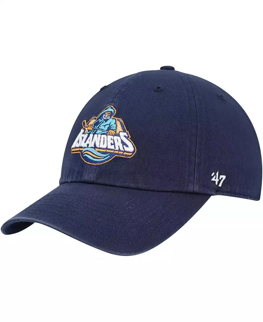47 Brand Men's Navy New York Islanders Clean Up Adjustable Hat 1