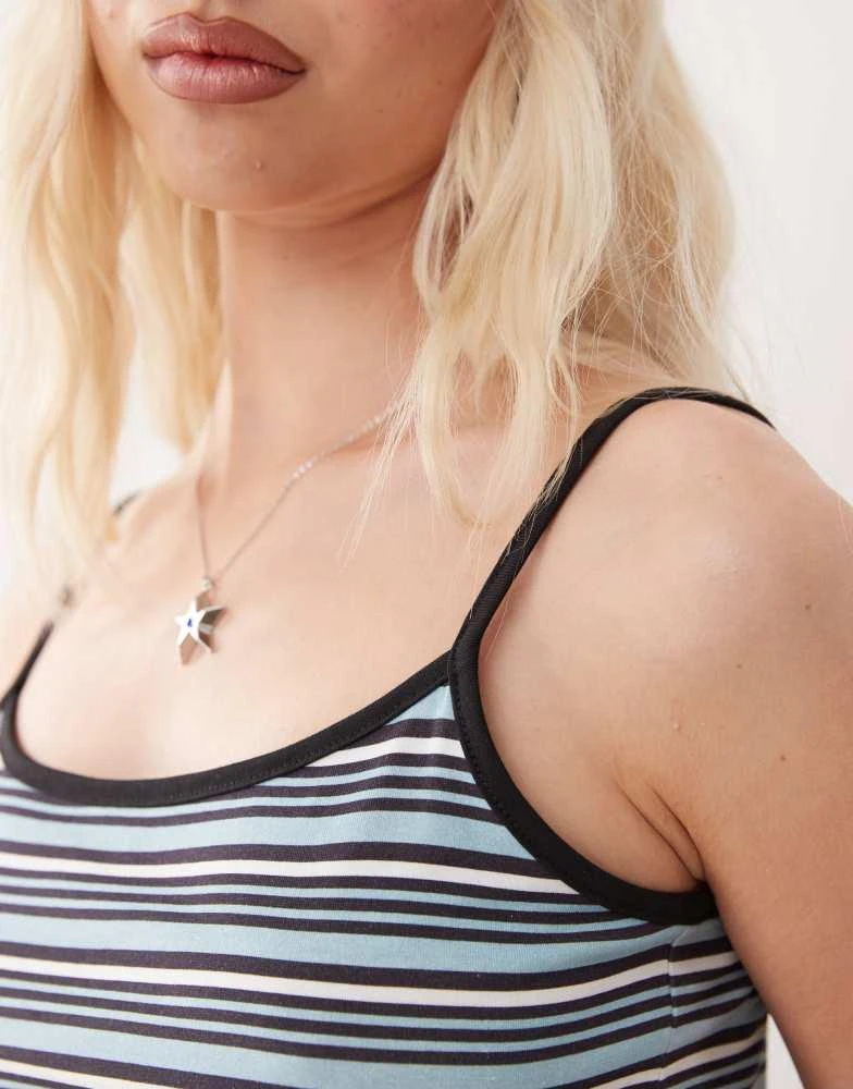 COLLUSION COLLUSION mini stripe cami co-ord in multi 2