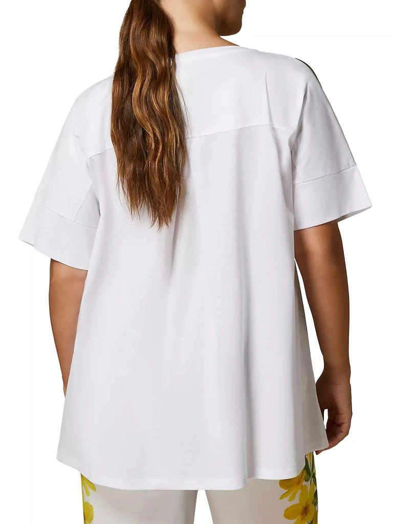 Marina Rinaldi Edam Palm V-Neck T-Shirt 3