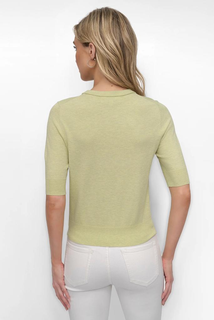 DKNY ELBOW SLEEVE CREW NECK