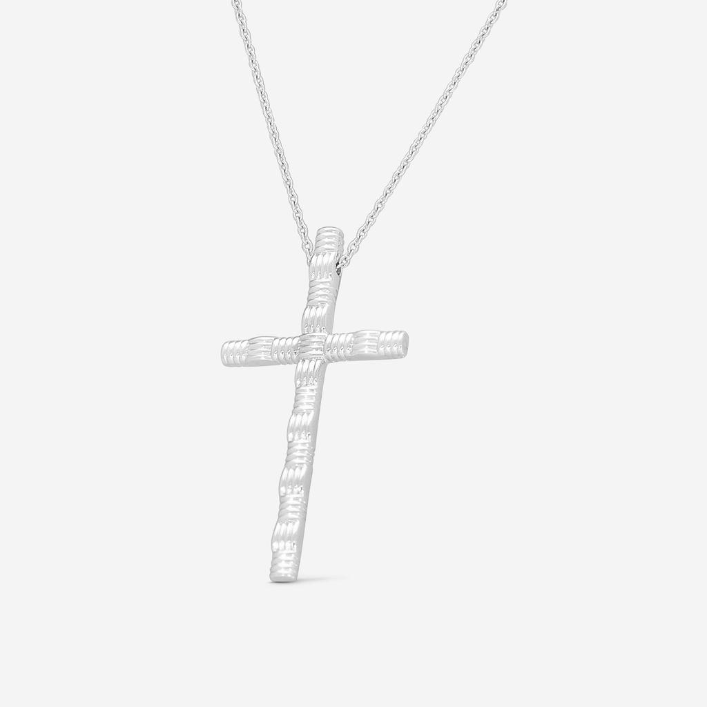 Roberto Coin Roberto Coin Appassionata 18K White Gold Cross Necklace 777100AWCH00