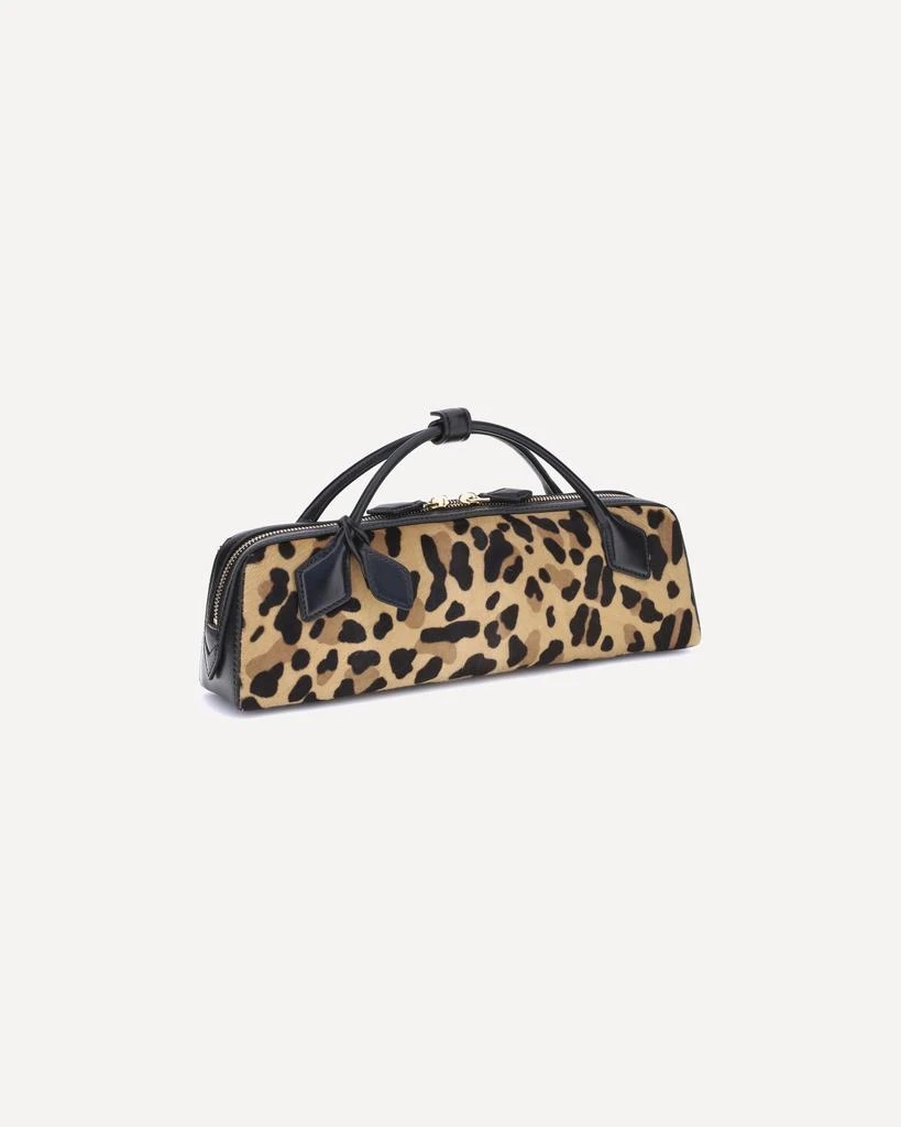 Alaïa Teckel Leopard-Print Calf Hair Handbag 4