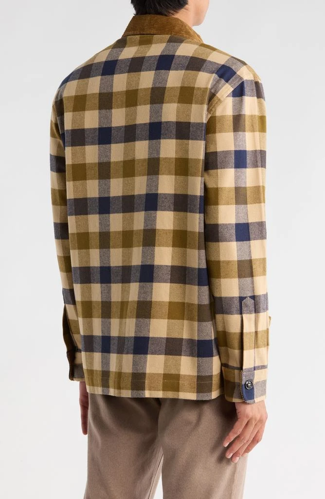 Brooks Brothers Corduroy Collar Plaid Shirt Jacket 2