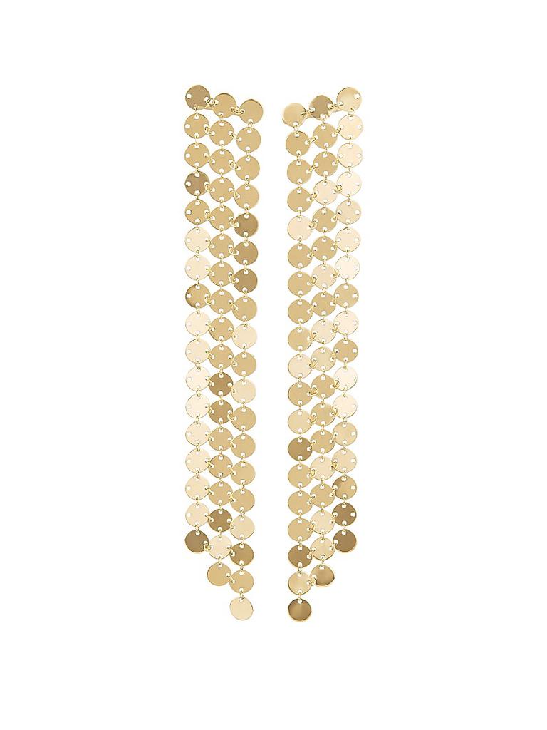 LANA 14K Yellow Gold Chainmail Earrings