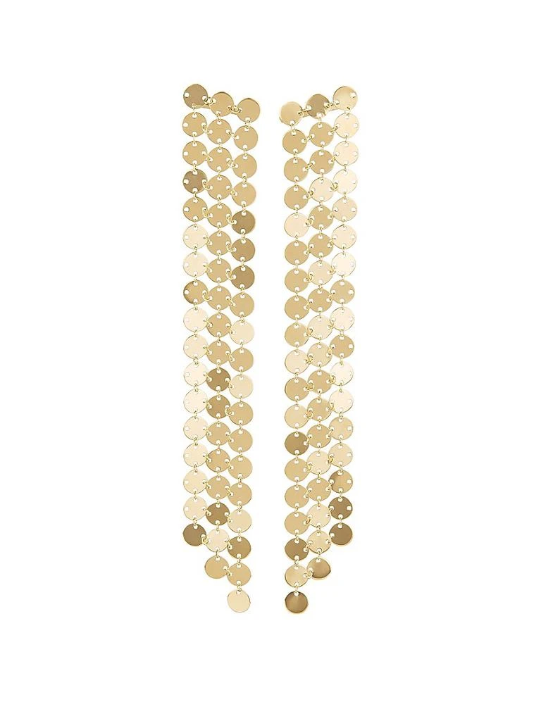 LANA 14K Yellow Gold Chainmail Earrings 1