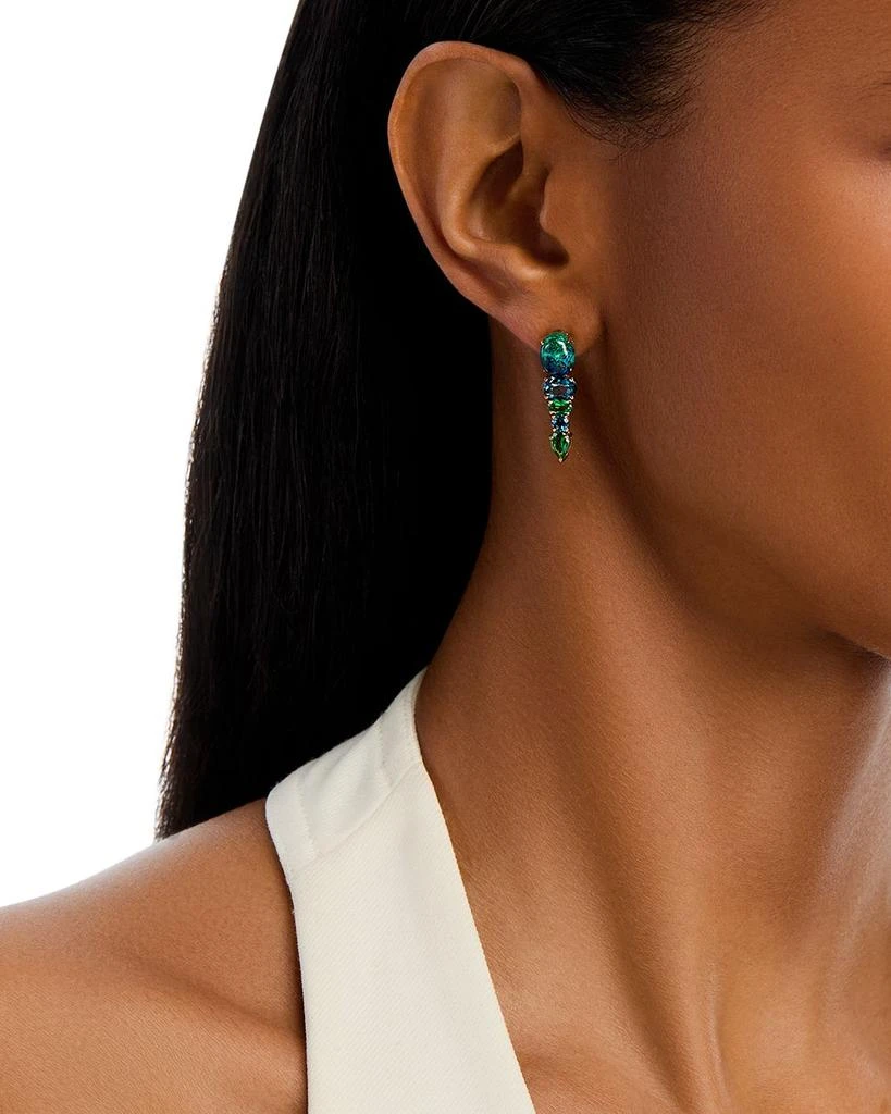 Bloomingdale
s Fine Collection London Blue Topaz, Tsavorite 
Azurite Multi-Gemstone Drop Earrings in 14K Yellow Gold 2