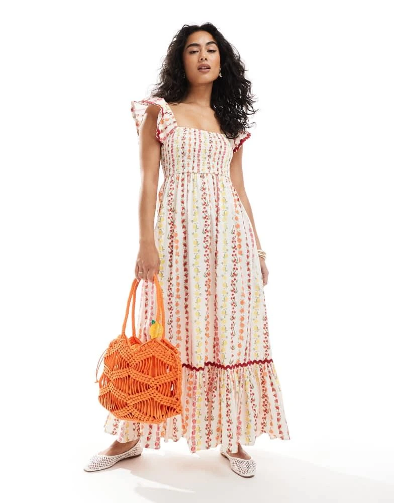 miss selfridge orange dress Miss Selfridge Petite satin back detail maxi slip dress in orange