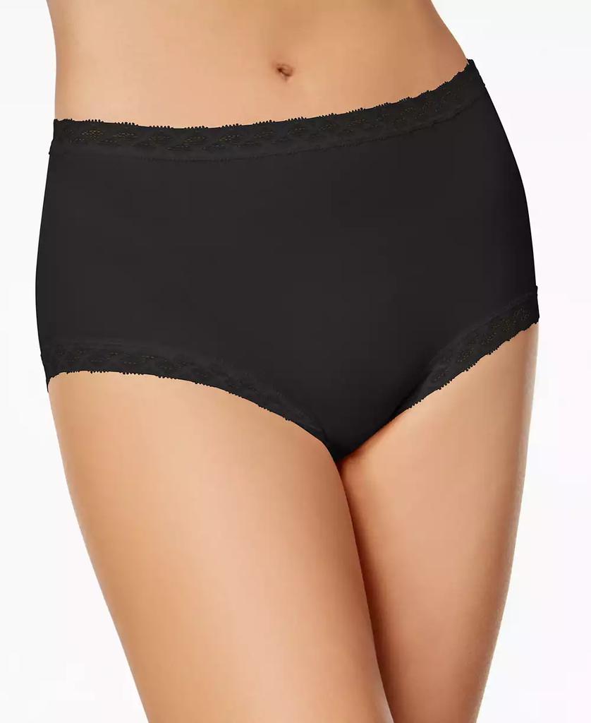 Natori Women's Bliss Lace-Trim High Rise Cotton Brief 755058
