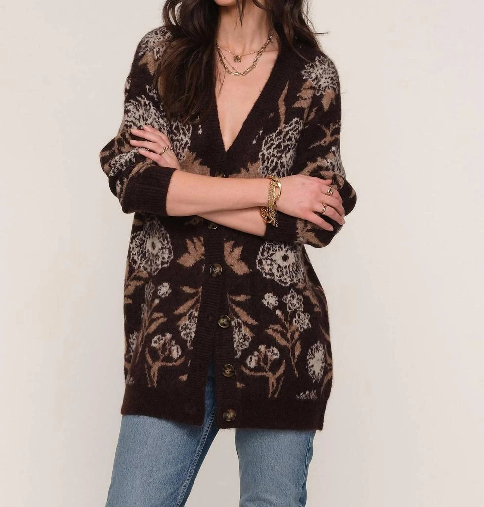 heartLoom Heartloom - Long Jacquard Cardigan