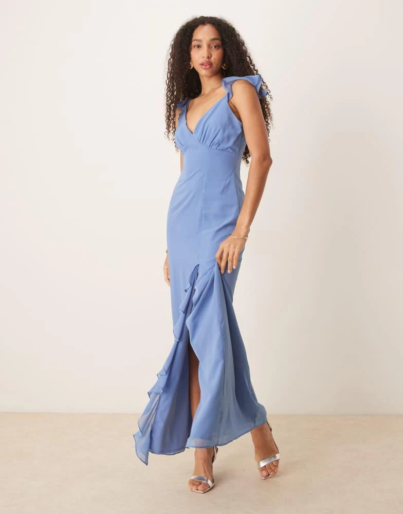 pink maxi bridesmaid dresses Pink / US 2 main image 0