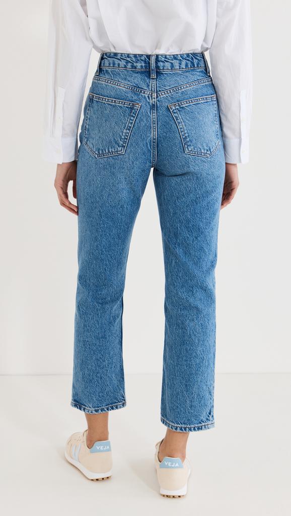 Reformation Cynthia High Rise Straight Cropped Jeans
