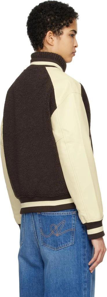 Axel Arigato Brown & Beige Saul Varsity Bomber Jacket 3