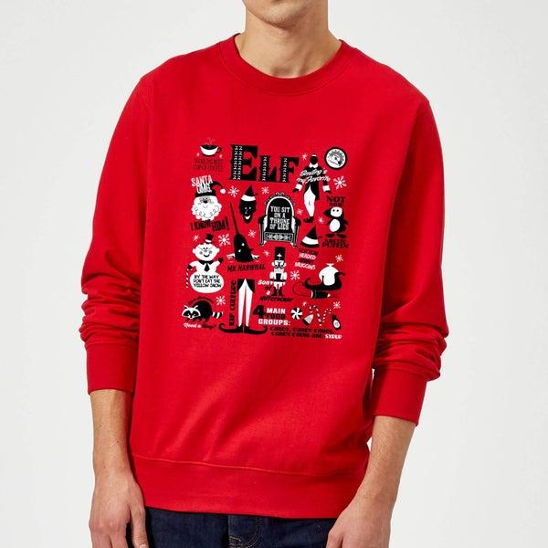 Elf Elf Christmas Sweater - Red