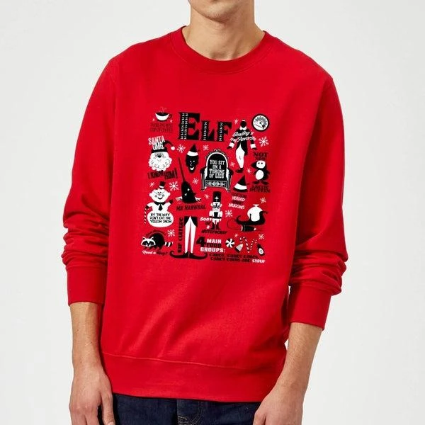 Elf Elf Christmas Sweater - Red 1