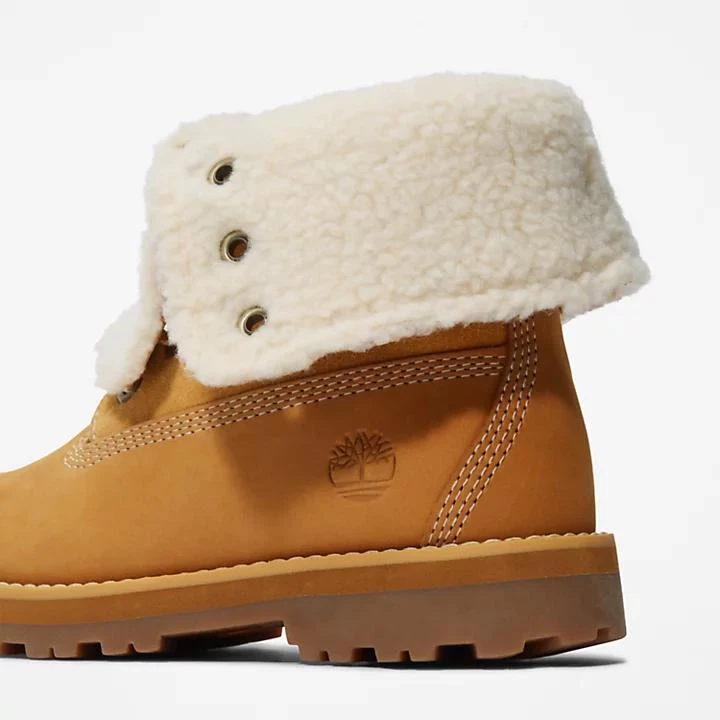 Timberland Courma Kid Warm-lined Fold-Down Boot for Youth in Yellow 7