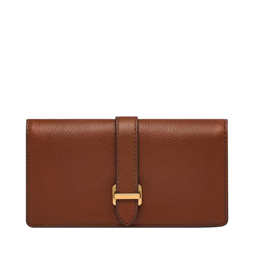 Fossil Women's Emery Leather Large Snap Bifold 1