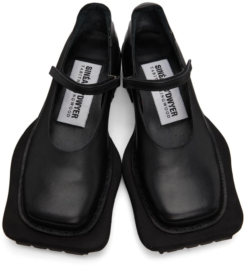 Sinéad O’Dwyer SSENSE Exclusive Black Tabitha Ringwood Edition Leather School Loafers 5