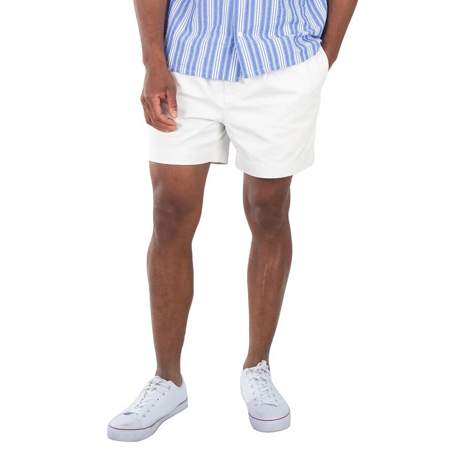 Ralph Lauren Men's White Mid-Rise Cotton Chino Shorts