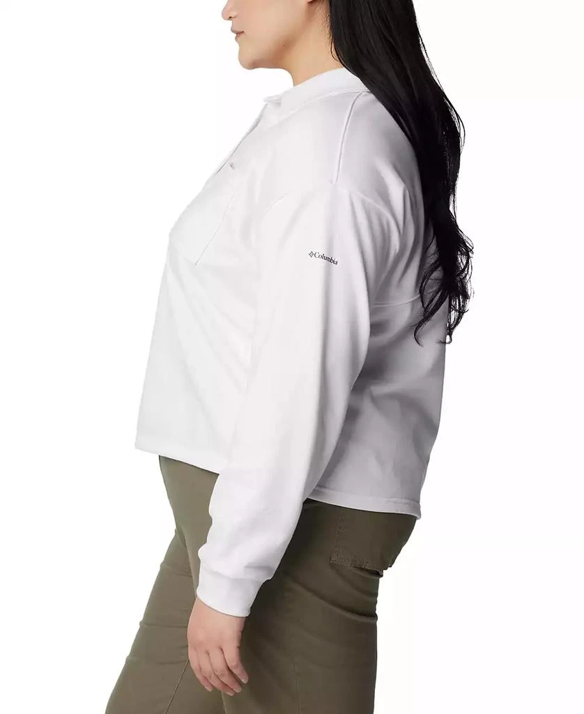 Columbia Plus Size Trek™ Collared Long-Sleeve Top, Created for Macy's 3