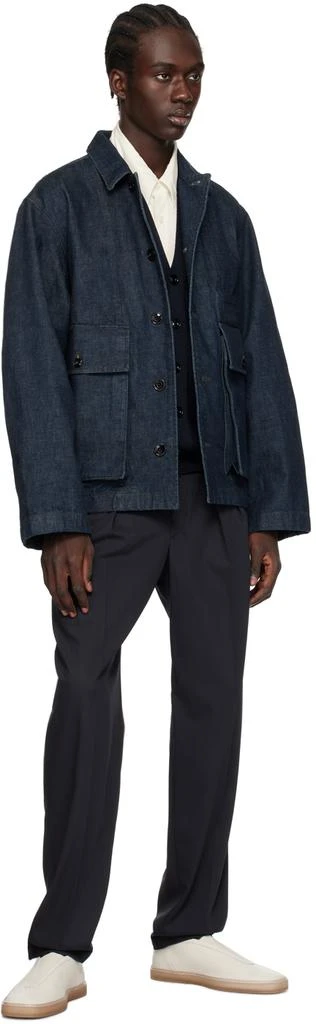 Lemaire Navy Twisted Cardigan 4