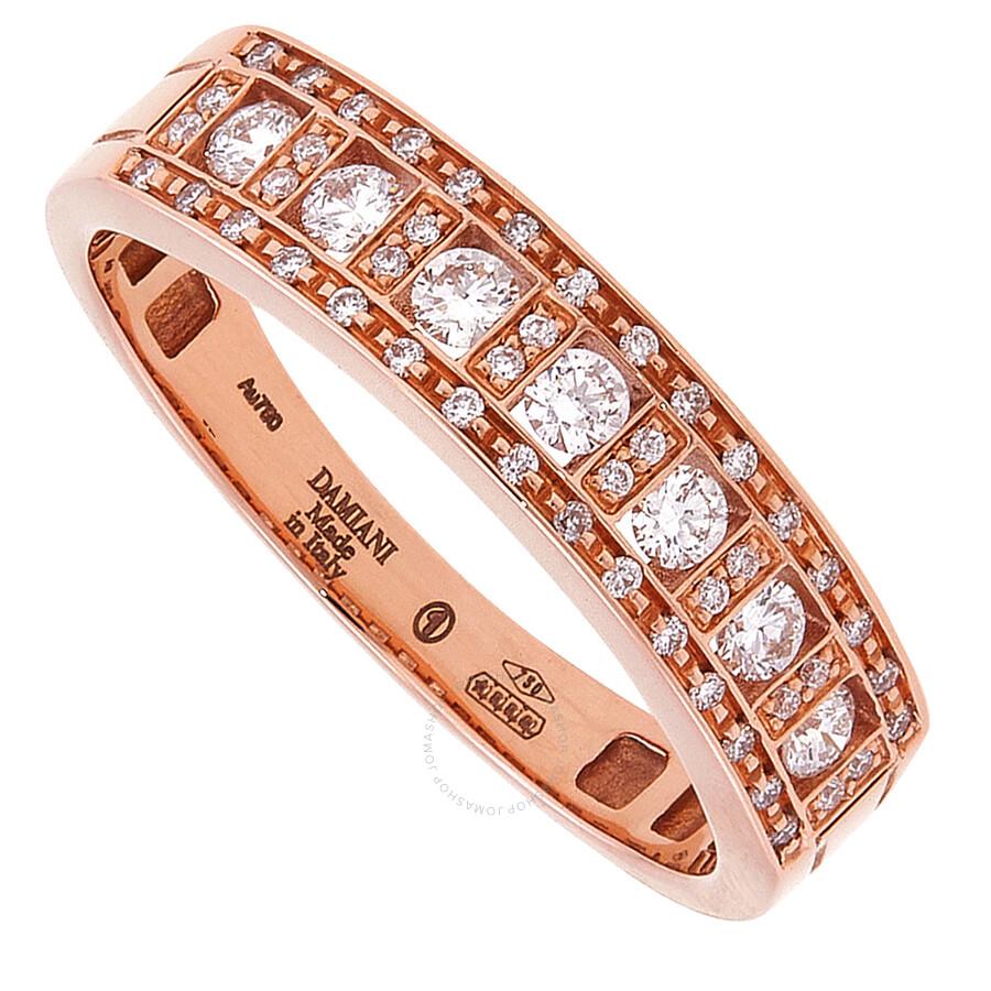 Damiani Belle Epoque 18k Rose Gold Diamond Ring