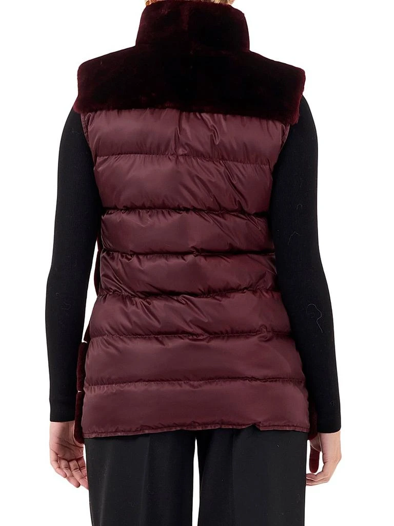 Gorski Shearling Lamb Vest With Quilted Back 4