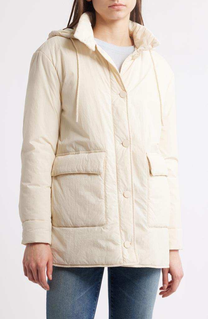 Bernardo Cloud Comfort Puffer Jacket with Removable Hood