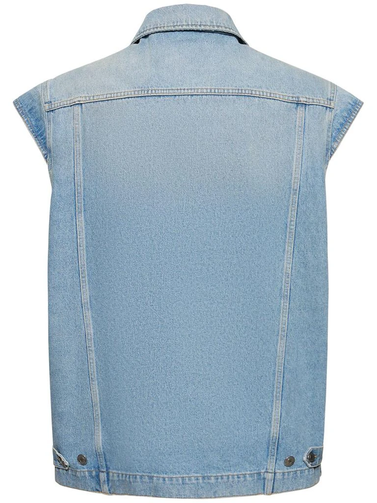 MARTINE ROSE Cotton Denim Vest 4